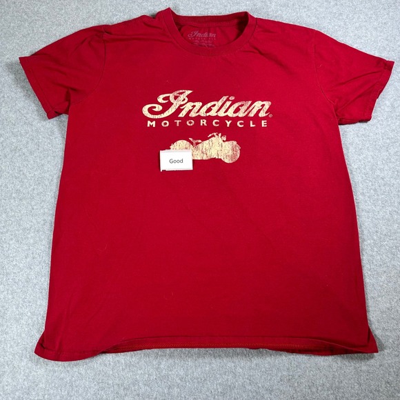 Indian Motorcycle Graphic T-Shirt Coastal Murrells Inlet‎ SC Red Large - Picture 1 of 10
